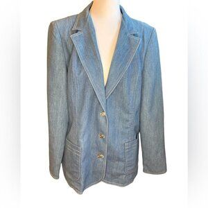 Women's Blue Denim Blazer